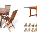 Modern Wood Patio Furniture: Chair Decorations for Outdoor Weddings