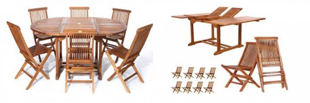 Modern Wood Patio Furniture: Chair Decorations for Outdoor Weddings